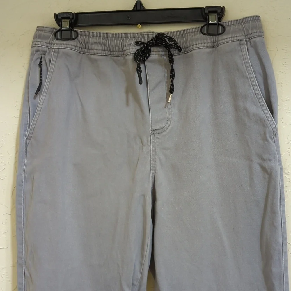 RSQ Bundle of (3) Black Brown & Gray Twill Jogger Pants Size Large